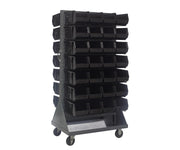 QUANTUM STORAGE SYSTEMS Black / 14-3/4" x 8-1/4" x 7" (Bin Size) / 1 Standing Shelf Units