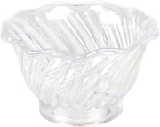 Thunder Group 5 oz plastic swirl dessert dish, clear, comes in dozen