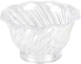 Thunder Group 5 oz plastic swirl dessert dish, clear, comes in dozen