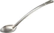 Winco 15" Stainless Steel Basting Spoon Solid, Curved Handle | Restaurant service, Great for Cooking, Buffet Service, Food Preparation and Serving