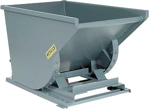 Global Industrial 2 Cu Yd Gray Medium Duty Self Dumping Forklift Hopper