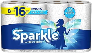 Sparkle Paper Towel, 8 White Pas Double Rolls, 4.72 lb