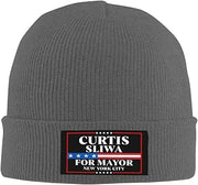 Curtis Sliwa for New York City Mayor 2025 Election Beanie Cap Warm Ski Winter Knitted Hat Deep Heather