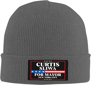 Curtis Sliwa for New York City Mayor 2025 Election Beanie Cap Warm Ski Winter Knitted Hat Deep Heather