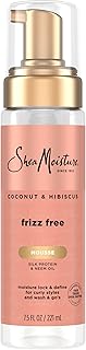 Shea Moisture SheaMoisture Curl Mousse Coconut and Hibiscus for Frizz Control Styling Mousse with Shea Butter 7.5 oz | Curl enhancing mousse with Coconut Oil, Neem Oil & Silk Protein to instantly hydrate, reduce frizz, and add shine.
