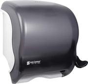 Classic Element Paper Towel Dispenser Wall-Mounted Commercial Roll Dispenser by San Jamar – Standard, Plastic, Black Pearl, Model T950TBK