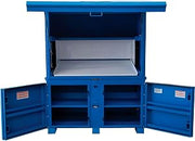 Global Industrial Job Site Steel Field Station/Office, 125 Cu. Ft, Blue