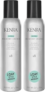 Kenra Nitro Memory Crème 18 | Firm Hold Crème Mousse | 3 Day Style Memory | 1st Nitrogen Crème Mousse | No Stick Application | All Hair Types