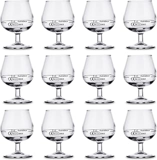 Arcoroc Set 12 Glass Cognac Glasses 15cl, Brand of 3cl