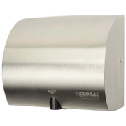High Velocity Automatic Hand Dryer by Global Industrial – 6"L x 9.83"W x 8.67"H, Stainless Steel, Brushed Stainless, Model AK2851