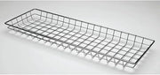 HUBERT Wire Display Basket Rectangular Chrome Plated Pastry Basket Bakery Tray - 26"L x 9"W x 2"H