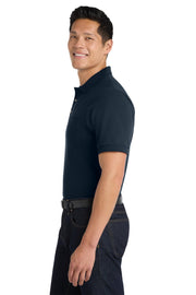 Unisex Heavyweight Cotton Pique Polo with Pocket Navy by Port Authority – X-Large, Cotton, Navy, Model K420P