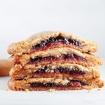 Davids Cookies Peanut Butter and Jelly Filled Cookie Dough, 3.25 Ounce -- 100 per case.