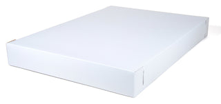 Premium Clay Coated Kraft Paperboard White Non-Window Sheet Cake Box Top Only by SOUTHERN CHAMPION TRAY – 26.5" x 18.625" x 3", 1.0 pounds, Cardboard, White Non-Window, Pack of 50