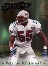 Football NFL 1995 Collector's Edge Excalibur Rookie Roundtable Redemption Gold #6 Willie McGinest NM Patriots