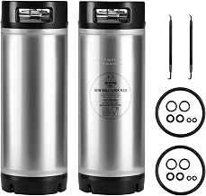 New 5 Gallon Ball Lock Keg Cornelius Keg, 2PCS Stainless Steel Corny Keg