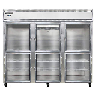 3FE-SS-GD-HD Extra-Wide Three Section Reach In Glass Door Freezer by Continental Refrigerator – Commercial Grade
