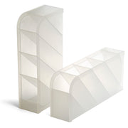 Desk Organizer Set by Officemate – 8" x 8" (Rectangular), 8 unknown_modifier, PP plastic, Translucent, Model 21542
