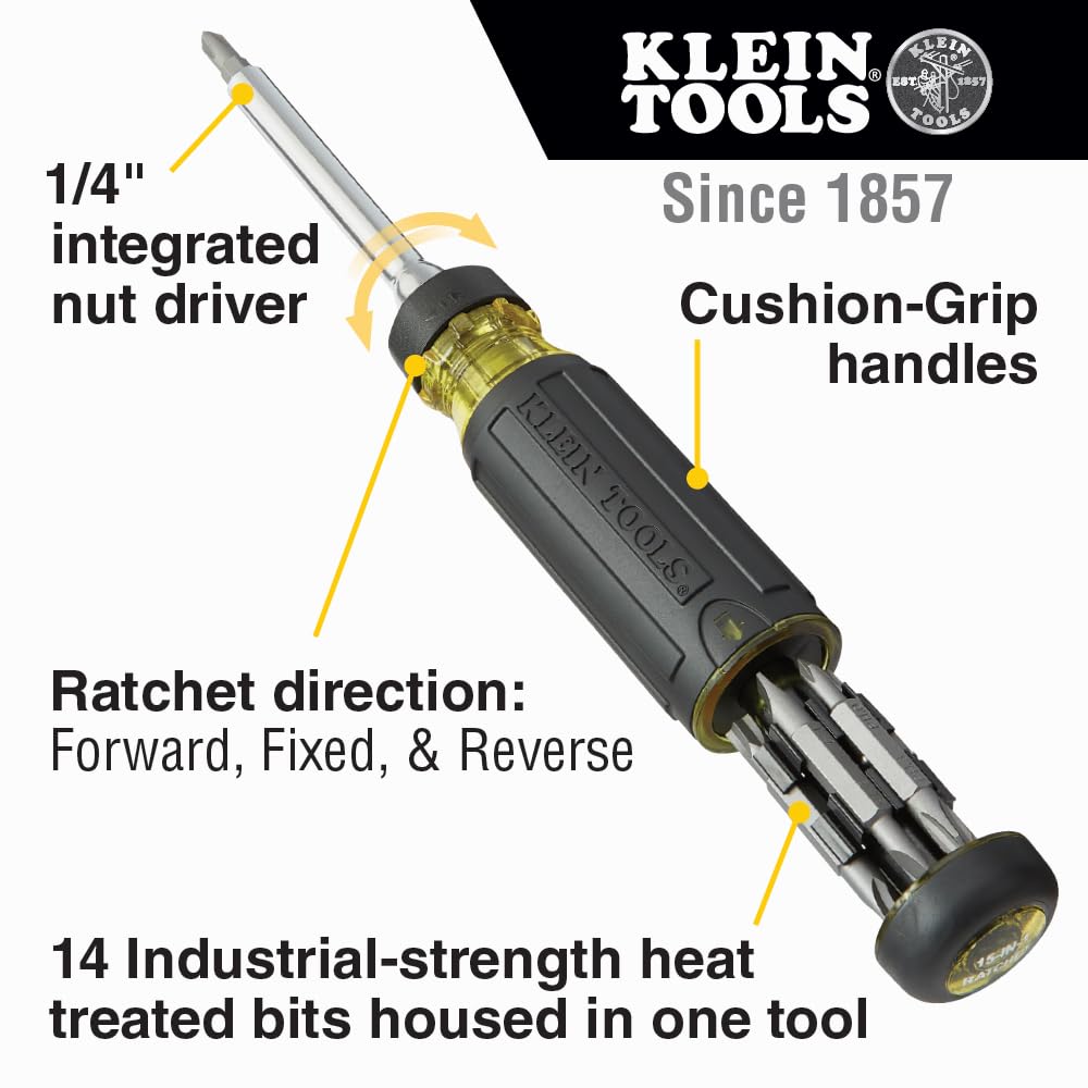 KLEIN TOOLS Screwdriver Set and 15-in-1 Screwdriver / Multi / 1 Tool Sets