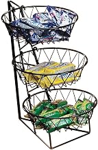 Cal-Mil 1292-3 Wire Merchandisers, 12" Width x18" Depth x 22" Height, Black