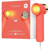 FOREO Peach 2 go IPL Hair Removal Device - Travel-Friendly Permanent Hair Removal - Laser Hair Removal - Body & Face - Painless Hair Removal - Skin Cooling & Silicone Shield - Customizable - Coral