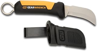 GEARWRENCH Lineman Fixed Blade Hawkbill Knife with Blunt Tip | GWKHBFXB