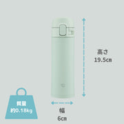 Stainless Steel Water Bottle by Zojirushi – 10.1 Ounces, 0.3 liters, Stainless Steel, green, (sage green), Model SM-PD30-GM