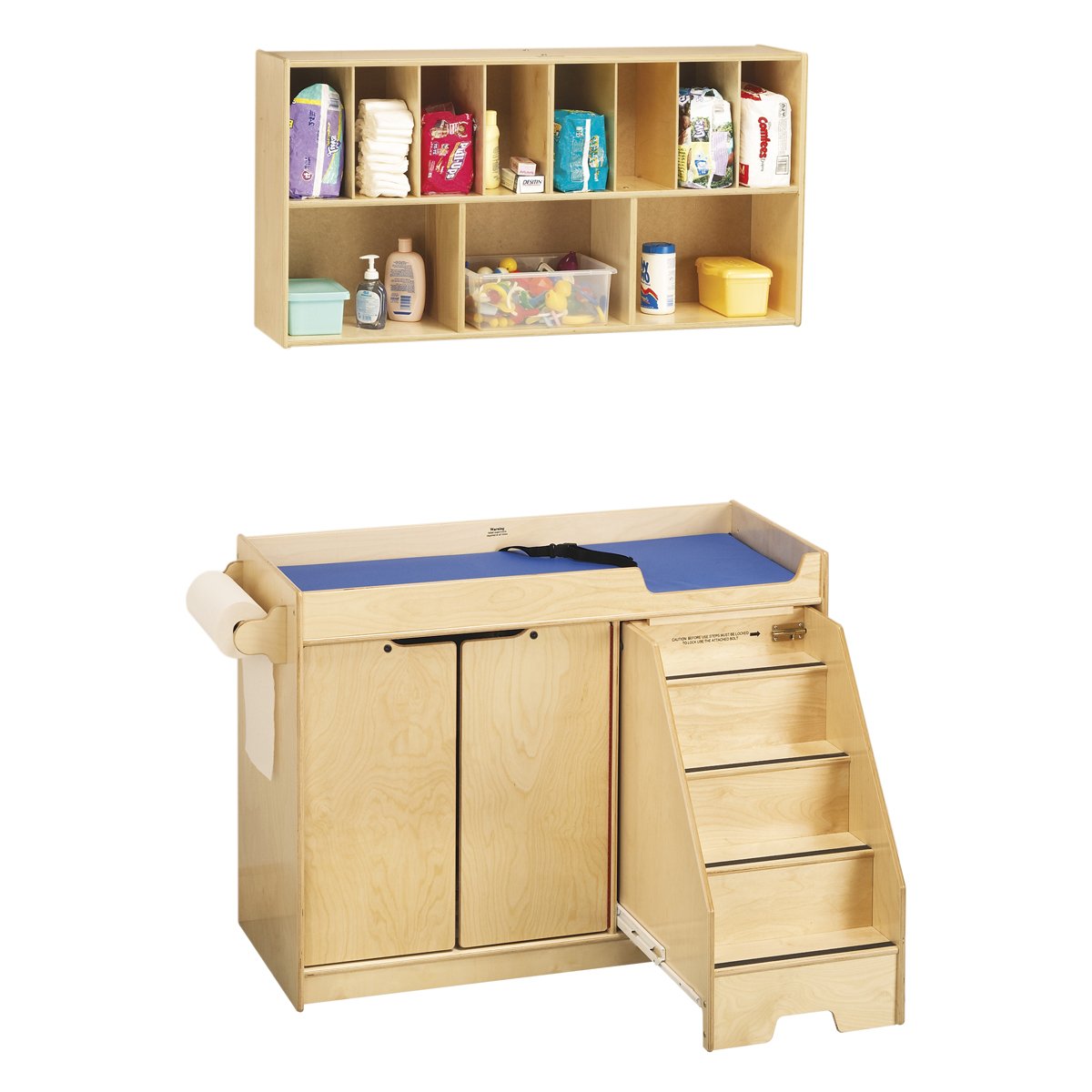 Changing Table with Stairs Combo by Jonti-Craft – Birch, Pack of 2, Model 5143JC