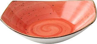 Yanco LY-307CR Lyon 7"" Soup/Salad Plate 15 OZ, Reactive Glaze, Coral Color, Pack of 36