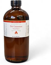 LorAnn Oils Hot Cinnamon Super Strength Bakery Flavoring, 16 oz Concentrated Liquid Extract for Baking, Beverages, Sauces and Candy Applications, USA Made