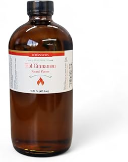 LorAnn Oils Hot Cinnamon Super Strength Bakery Flavoring, 16 oz Concentrated Liquid Extract for Baking, Beverages, Sauces and Candy Applications, USA Made