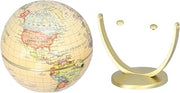 English Edition Mini Rotating World Map Globe for Exploring Earth Geography Sturdy Base Educational Tool
