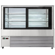 58 1/8" Full Service Bakery Case w/Straight Glass - (3) Levels by MOTAK – 63.39x33.07x51.97, In Description, Check Images, Model MCD59-2X