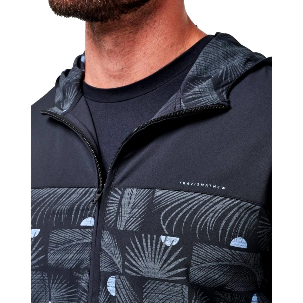 Men's Tech Hoodie CS Black XL by TravisMathew – Polyester Blend, Black, Model 1MAA124