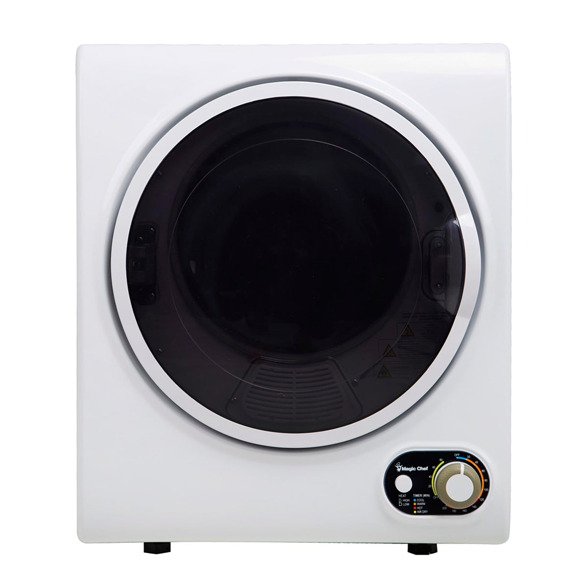Compact Electric White 1.5 cu. ft. Laundry Dryer by Magic Chef – 1.5 cu. ft, 1.5 cubic_feet, Alloy Steel, White, Model MCSDRY15W