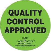 Labelmaster BLT21 Quality Control Approved Label (Pack of 500)