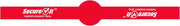National Checking Company secureit tamper evident food container seals, 1" x 7", red, paper, 250/roll, 2 rolls/pack