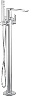 Moen Greenfield Chrome One Handle Freestanding Floor Mount Tub Filler, Bathtub Faucet with Handshower Wand, 620