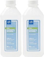 Medline 70% Isopropyl Alcohol, 16-Ounce Bottle, 1 Count (Pack of 2)