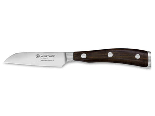 Ikon 3" Flat Cut Paring Knife by Wüsthof – 3", High Carbon Stainless Steel, Brown, Model 1010533208