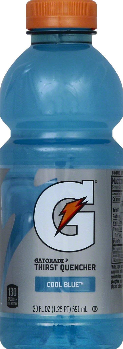 Cool Blue Thirst Quencher by Gatorade – 20 Fl Oz (Pack of 1), blue, Model 92443