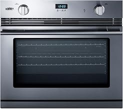 Summit 30" Single Gas Wall Oven, Stainless Steel - SGWOGD30 | 3.0 cu.ft. Capacity Oven. Designed for wall installation in 26 5/8" H x 28" W x 24" D cutouts