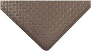 Notrax Antifatigue Mat, 8 ft. L x 3 ft. W, 9/16" Thickness, Vinyl, Diamond Plate, Black 518S0038BL - 1 Each