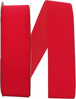 Reliant Ribbon Velorene Ribbon, 1-3/8 Inch X 25 Yards, Hot Red
