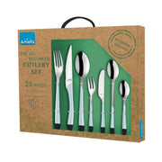 Eclat All You Need 26-Piece Cutlery Set Blue by Amefa – Stainless Steel Plastic, Light Blue, Model UL.142462