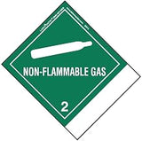 Labelmaster SNT4 Non-Flammable Gas Label, Blank, Paper, Standard Tab, Hazmat, 4.75" x 4" (Pack of 500)