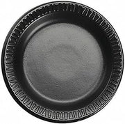 Dart 9PBQR 9 in Black Laminated Foam Plate (Case of 500)
