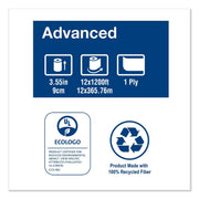 Advanced Jumbo Bath Tissue by Tork – 12 rolls, Paper, Bronze, Model TRK12013903