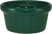 Ceramic Fluted Ramekin, 2 oz, Green