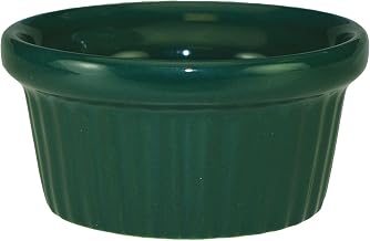Ceramic Fluted Ramekin, 2 oz, Green